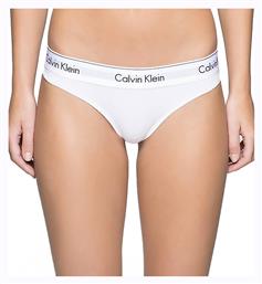 Calvin Klein Βαμβακερό Γυναικείο String Λευκό