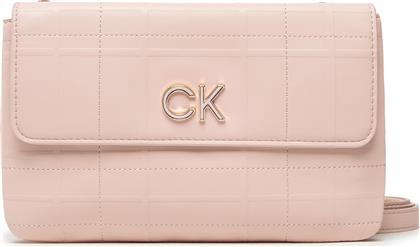 Calvin Klein Xbody W Flap Quilt Γυναικείος Φάκελος Ροζ