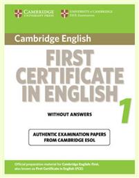 Cambridge English First 1 Student 's Book Wo/a (for Revised Exam From 2015)