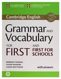 Cambridge Grammar & Vocabulary for Fce & Fce for Schools With Answers από το Ianos