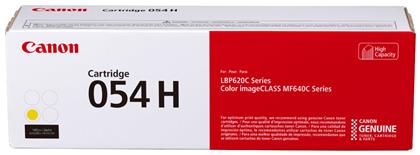 Canon 054H Toner Laser Εκτυπωτή Κίτρινο High Capacity 2300 Σελίδων (3025C002)