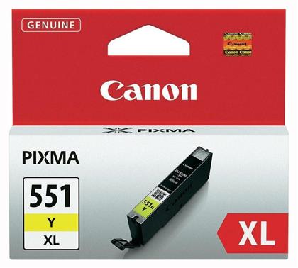 Canon CLI-551XL Μελάνι Εκτυπωτή InkJet Κίτρινο (6446B001)