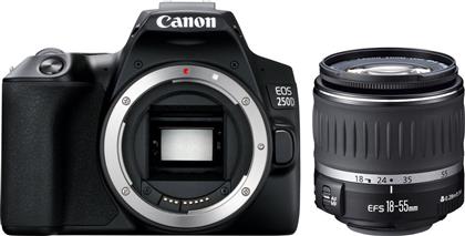 Canon DSLR Φωτογραφική Μηχανή EOS 250D Crop Frame Kit (EF-S 18-55mm F4-5.6 DC III) Black από το Media Markt