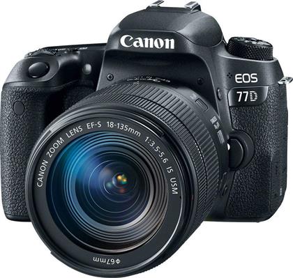 Canon EOS 77D Kit (EF-S 18-135mm f/3.5-5.6 IS USM) Black από το Media Markt