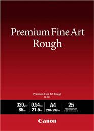 Canon FA-RG1 Φωτογραφικό Χαρτί Premium Fine Art Rough A4 (21x30) 320gr/m² για Εκτυπωτές Inkjet 25 Φύλλα από το Public