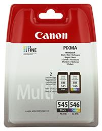 Canon PG-545/CL-546 Γνήσιο Πακέτο 2 Μελανιών Εκτυπωτή InkJet Πολλαπλό (Color) / Μαύρο (8287B005)