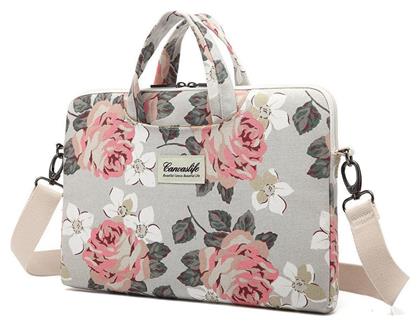 Canvaslife Briefcase Τσάντα Ώμου / Χειρός για Laptop 16'' White Rose από το Uniqueshop