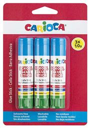 Carioca Κόλλα Stick School Glue Μικρού Μεγέθους 3τμχ 10gr Χωρίς Διαλύτες από το EasyU