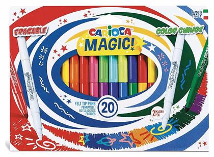 Carioca Magic Markers Μαγικοί Μαρκαδόροι Ζωγραφικής Χονδροί σε 20 Χρώματα