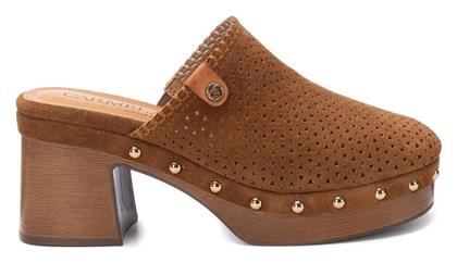 Carmela Footwear Δερμάτινα Mules με Ψηλό Τακούνι σε Χρώμα