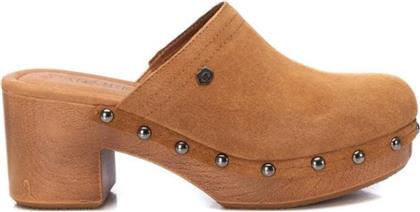 Carmela Footwear Δερμάτινα Mules με Τακούνι Camel από το Onlineshoes