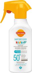 Carroten Αδιάβροχο Παιδικό Αντηλιακό Γαλάκτωμα Sensicare για Πρόσωπο & Σώμα SPF50+ 270mlΚωδικός: 40883341