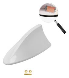 Carsun Κεραία Αυτοκινήτου Οροφής Αυτοκόλλητη για Ραδιόφωνο με Ενισχυτή σε Λευκό Χρώμα