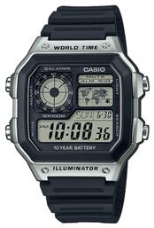 Casio Collection Ρολόι Μπαταρίας με Καουτσούκ Λουράκι