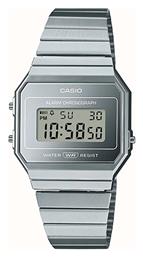 Casio Collection Ρολόι με Ασημί Μεταλλικό Μπρασελέ