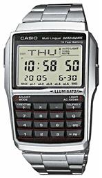 Casio Data Bank Ρολόι Μπαταρίας με Μεταλλικό Μπρασελέ από το Kiriakos Gofas