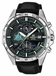 Casio Edifice Ρολόι Μπαταρίας με Δερμάτινο Λουράκι