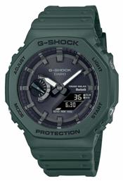 Casio G-Shock Αναλογικό/Ψηφιακό Ρολόι Solar με Πράσινο Καουτσούκ Λουράκι από το Modivo