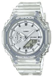 Casio G-Shock Ψηφιακό/Αναλογικό Ρολόι με Λευκό Καουτσούκ Λουράκι από το Kiriakos Gofas