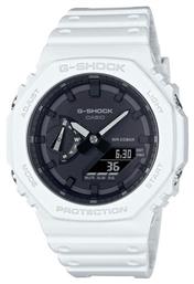 Casio G-Shock Ρολόι Χρονογράφος Μπαταρίας με Λευκό Καουτσούκ Λουράκι από το Kiriakos Gofas