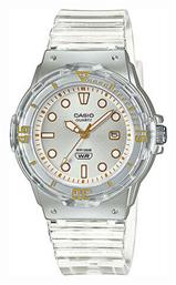 Casio Ladies Collection Ρολόι με Λευκό Καουτσούκ Λουράκι