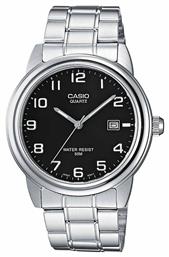 Casio Ρολόι Μπαταρίας με Ασημί Μεταλλικό Μπρασελέ