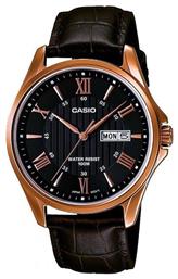 Casio Ρολόι Μπαταρίας με Δερμάτινο Λουράκι