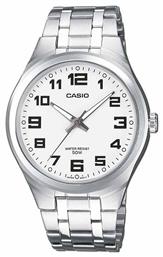 Casio Ρολόι Μπαταρίας με Ασημί Μεταλλικό Μπρασελέ από το Kiriakos Gofas