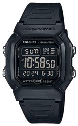 Casio Standard Ψηφιακό Ρολόι Χρονογράφος Μπαταρίας με Μαύρο Καουτσούκ Λουράκι από το Kiriakos Gofas