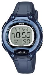 Casio Standard Ψηφιακό Ρολόι Χρονογράφος με Navy Μπλε Καουτσούκ Λουράκι από το Kiriakos Gofas