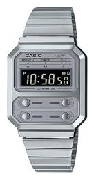 Casio Vintage Edgy Ψηφιακό Ρολόι Μπαταρίας με Ασημί Μεταλλικό Μπρασελέ από το Kiriakos Gofas