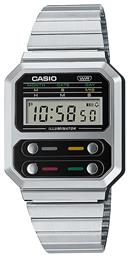 Casio Vintage Edgy Ρολόι Μπαταρίας με Μεταλλικό Μπρασελέ