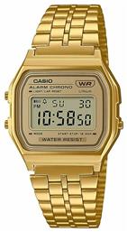 Casio Vintage Iconic Ψηφιακό Ρολόι Μπαταρίας με Χρυσό Μεταλλικό Μπρασελέ