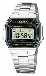 Casio Vintage Iconic Ψηφιακό Ρολόι Χρονογράφος Μπαταρίας με Ασημί Μεταλλικό Μπρασελέ