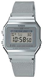 Casio Vintage Ρολόι Μπαταρίας με Μεταλλικό Μπρασελέ