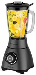 Cecotec Power Black Titanium 1800 Smart Μπλέντερ για Smoothies με Γυάλινη Κανάτα 1.8lt 1800W Μαύρο