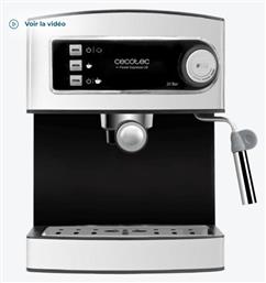 Cecotec Power Ημιαυτόματη για Αλεσμένο Καφέ Ασημί
