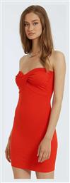 Celestino Καλοκαιρινό Mini Βραδινό Φόρεμα Strapless Κόκκινο