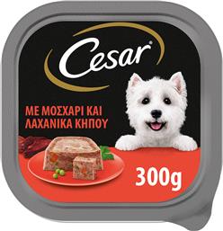 Cesar Υγρή Τροφή Σκύλου με Λαχανικά και Μοσχάρι σε Ταψάκι 300γρ. από το ΑΒ Βασιλόπουλος