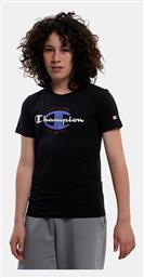 Champion Παιδικό T-shirt Μαύρο