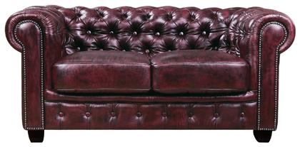 Chesterfield 689 Διθέσιος 160x92x72εκ. Antique Κόκκινο