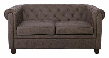 Chesterfield-W Διθέσιος 153x82x73εκ. Antique Καφέ