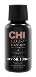 CHI Luxury Black Seed Dry Ξηρό Λάδι Μαλλιών για Επανόρθωση 15ml