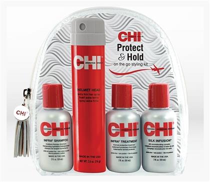 CHI Protect & Hold Σετ Θεραπείας Μαλλιών 4τμχ