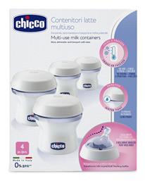 Chicco Multi-use Milk Containers Natural Feeling Δοχεία Αποθήκευσης Μητρικού Γάλακτος 150ml 4τμχ από το Pharm24