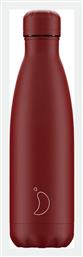 Chilly's Monochrome 500ml All Matte Red