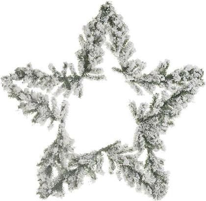 Χριστουγεννιάτικη Γιρλάντα Πλαστική Πράσινη Χιονισμένο 60x10x60cm από το Spitistalefka