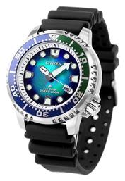 Citizen Diver Eco-Drive Ρολόι Μπαταρίας με Καουτσούκ Λουράκι
