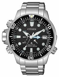 Citizen Promaster Aqualand Ρολόι Eco - Drive με Ασημί Μεταλλικό Μπρασελέ από το Kiriakos Gofas