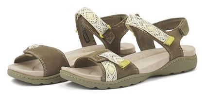 Clarks Amanda Sprint Δερμάτινα Γυναικεία Σανδάλια Ανατομικά Olive από το MyShoe